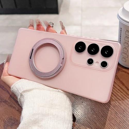 Coque rigide Galaxy S23+ rose pour un style épuré au bureau comme en soirée