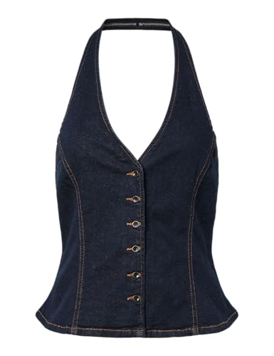 Pcdaisy débardeur en denim femme Pieces pour un style casual chic en été