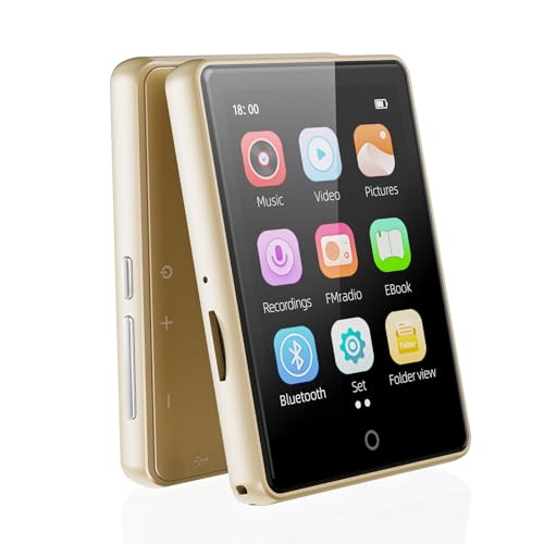 64 GB MP3 Player Bluetooth 5.3 mit Lautsprecher, 2,8 Zoll großes Display, HiFi-Sound Music playermp4 Player MP3-Player Kinder, FM-Radio, Sport-Schrittzähler, 128 GB erweiterbare Speicherkarte (Gold) 64 GB MP3 Player Bluetooth 5.3 mit Lautsprecher, 2,8 Zoll großes Display, HiFi-Sound Music playermp4 Player MP3-Player Kinder, FM-Radio, Sport-Schrittzähler, 128 GB erweiterbare Speicherkarte (Gold)