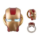 Happyou Push Start Button Cover with Pre-Pasted Tape,Zinc Alloy Metal,Great Iron Man Gifts for Men (Golden red)