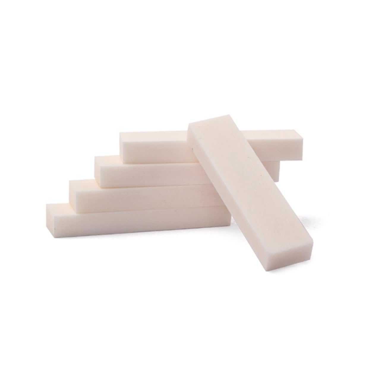 CIMAXIC Guitar Bone Nut Blank 40x10x5mm Set of 5 Buffalo Bone Appearance for Acoustic Classical Electric Guitars Mandolin Banjo Ukulele