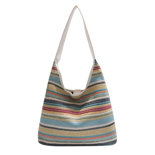 Sac à bandoulière en paille de grande capacité résistant pour vos affaires