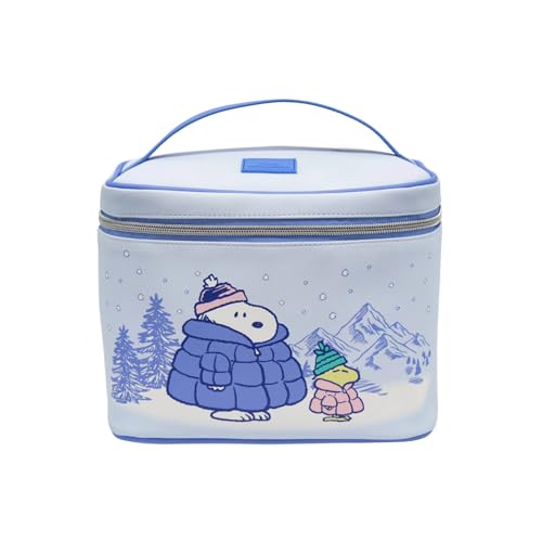 Impressions Vanity Peanuts SNOOPY Winter Makeup Train Case with Artwork,