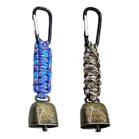 FIMWOLZ 2 Stück Anti-Bär Glocken Metall Vintage Mini Kuhglocke Bärenglocken Zum Wandern Anti-Verlust Glocke Kupferglocken Rucksack-Anhänger Hundeglocken Für Haustiere Dekorationen Outdoor-Wanderungen