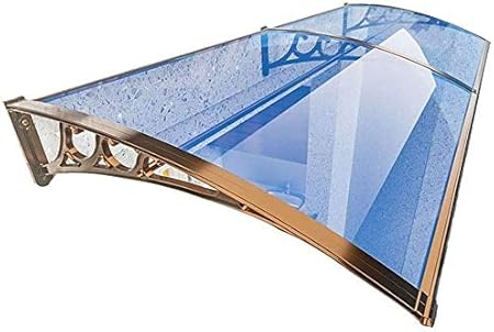 IDMarket Solar Vordach Mit LED Beleuchtung - 80x120 Cm Markise Für Hauseingang Mit Polycarbonat-Platten