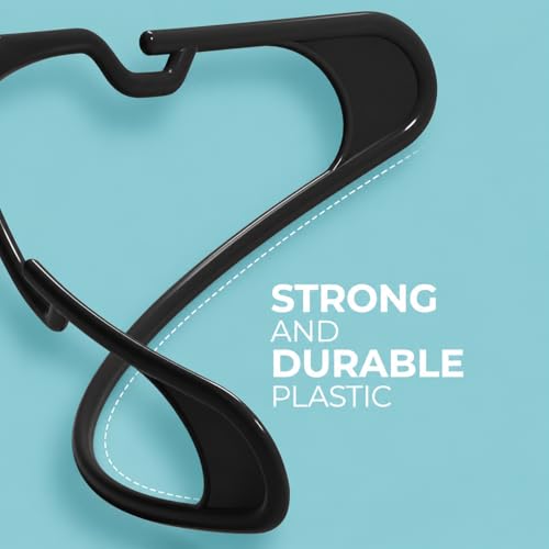Image of Golden Bird Pack of 20 Premium Plastic Hanger Clothes Hangers for Hanging, Elevate Your Wardrobe Organization Space Saving Clothes Hangers for Wardrobe Ultra Slim Closet Hangers for Shirts,Pants