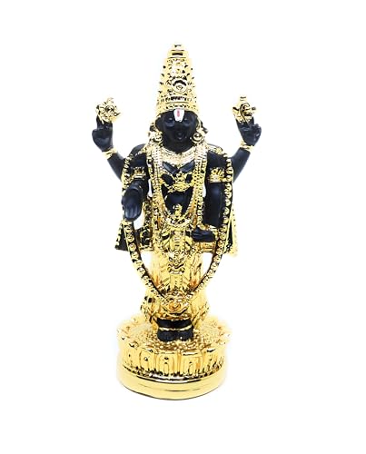 Estatua Balaji Dorada de Metal 5 pulgadas miniatura 2