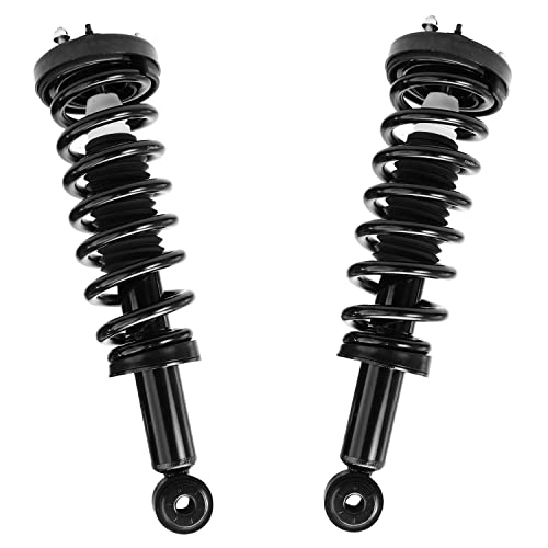 Image of Detroit Axle - RWD Front Strut & Coil Spring Sway Bar Rear Shock Absorbers Replacement for 2005-2008 Ford F-150 Lincoln Mark LT - 6pc Set