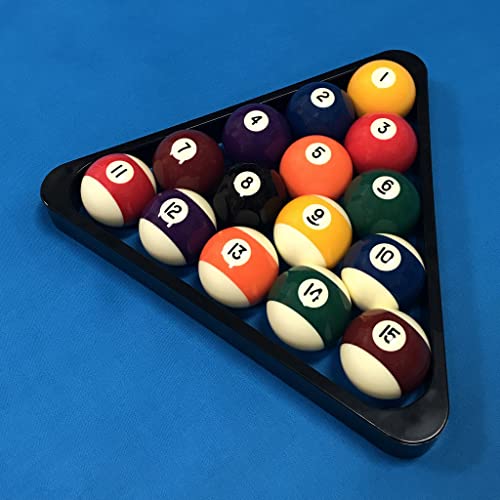 Okko Billiard Pool Table Heavy-Duty Deluxe Plastic 8 Ball Triangle Rack For 2 1/4" Pool Balls, 2-Pack #TOP2