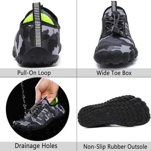 Image of Quickshark Kids Water Shoes Boys Girls Barefoot Aqua Socks Outdoor Indoor Quick Dry Sandals Lightweight Slip On Walking Sneakers for Beach Pool Swim (Little Kid /Big Kid)