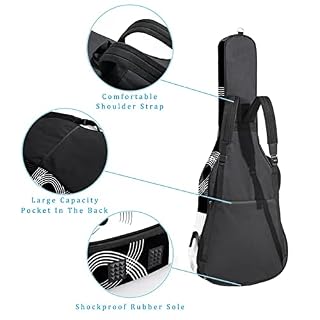 Housse de protection pour guitare acoustique Motif escargots Épaisseur 1 cm, Multicolore 02, 42.9×16.9×4.7 in… - Les Beatles, Paul McCartney, John Lennon, RIngo Starr, George Harrison Housse de protection pour guitare acoustique Motif escargots Épaisseur 1 cm, Multicolore 02, 42.9x16.9x4.7 in… – Image 3