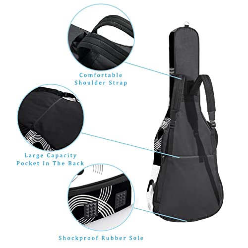Housse de protection pour guitare acoustique Motif escargots Épaisseur 1 cm, Multicolore 02, 42.9×16.9×4.7 in… - Les Beatles, Paul McCartney, John Lennon, RIngo Starr, George Harrison Housse de protection pour guitare acoustique Motif escargots Épaisseur 1 cm, Multicolore 02, 42.9x16.9x4.7 in… – Image 4