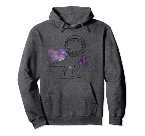 Galaxy Space Dinosaur Tyrannosaurus Rex Astronaut Helmet Pullover Hoodie