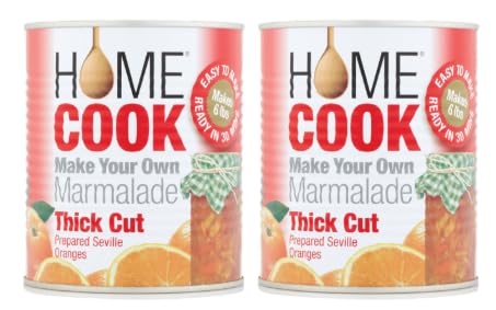 Home Cook Make Your Own Thick Cut Marmalade, Prepared Seville Oranges, Pack of 2