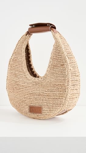 STAUD Moon Raffia Tote