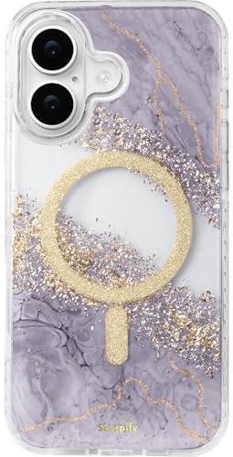 Coque iPhone 17 MagSafe transparente aux reflets dorés haut de gamme