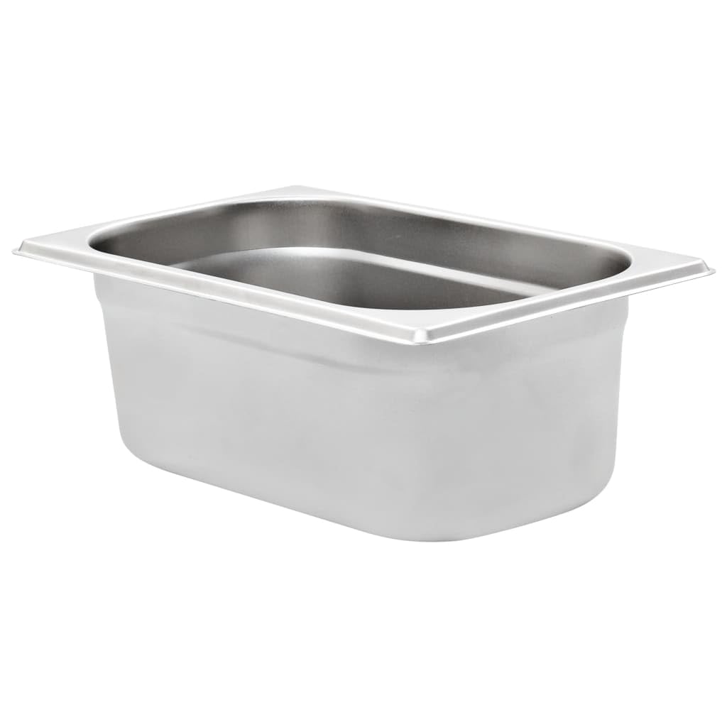 Accesorios para electrodomésticos de cocina Gastronorm contenedores 8 piezas GN 1/4 100 mm acero inoxidable hogar y jardín
