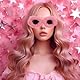 Lustige Sonnenbrillen Requisiten FüR Fasching Einzigartige Rundrahmen PlüSch Sonnenbrille in Pink Perfekt FüR Partys Und Fotoshootings