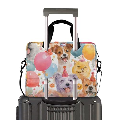 Maletín para portátil con estampado de globo para perros, 13 a 15.6 pulg. miniatura 4