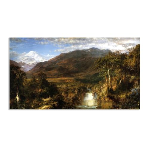 Poster tableau paysage abstrait Le cœur des Andes, l'art de s'évader depuis chez soi