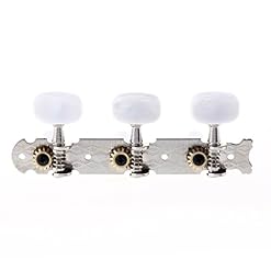 Musiclily Pro Mécaniques 3×3 pour Guitare Classique, Nickel Bouton Ovale Blanc - Les Beatles, Paul McCartney, John Lennon, RIngo Starr, George Harrison Musiclily Pro Mécaniques 3x3 pour Guitare Classique, Nickel Bouton Ovale Blanc – Image 4