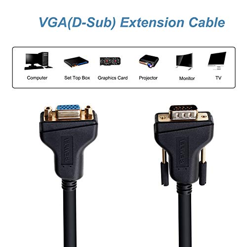 Image of BENFEI VGA Extension Cable, VGA Male to Female Cable,1.8 Meter /6 Feet