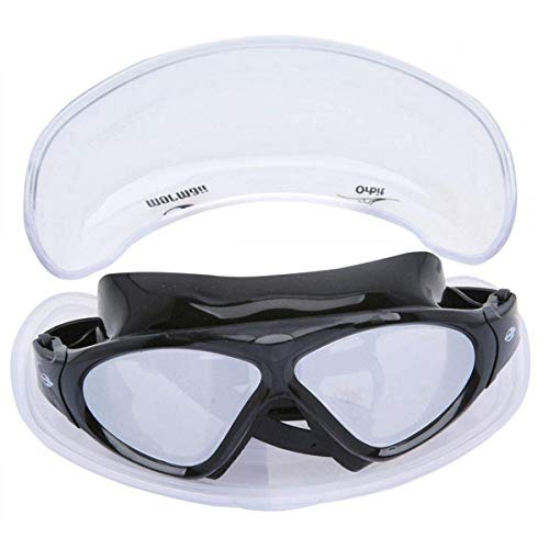 Oculos de natação Orbit, corpo preto/aro preto/lente espelho, Único