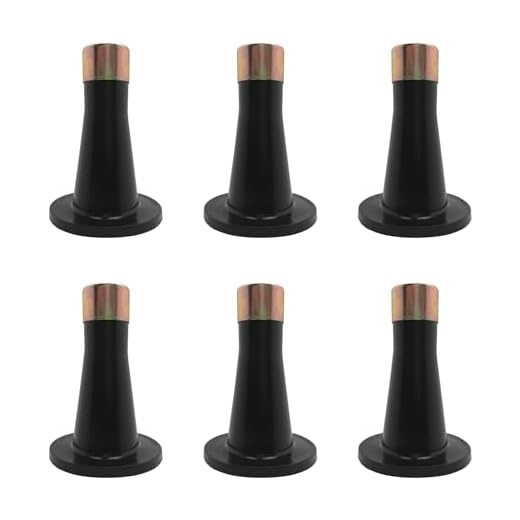 Kings Brand Furniture - Plastic Bed Frame Glide Legs to Replace Wheels, Set of 6 Glides
