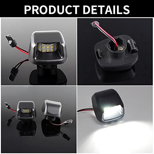 Luz de matrícula 6000k para Nissan Navara Frontier D40 y Suzuki Equator 2 piezas 4