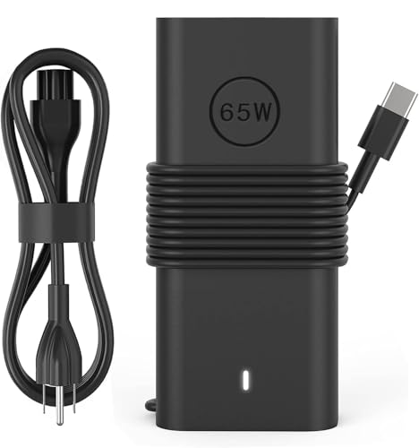 NNQEKBUF Slim 65W 60W Laptop Charger Compatible with DELL Latitude 5420 5520 5320 5430 5290 7410 7420,Chromebook 3100, XPS All Series Fast Charging Type C Computer Charger Power Cord