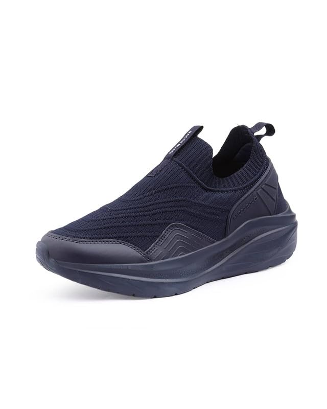 Image of Bacca Bucci EaseOn Walking Shoes for Men | Slip-On Sneakers with Stretch Knit Upper | Ortholite Comfort Insole | Lightweight EVA Sole | Daily Walking, Travel & Casual Wear