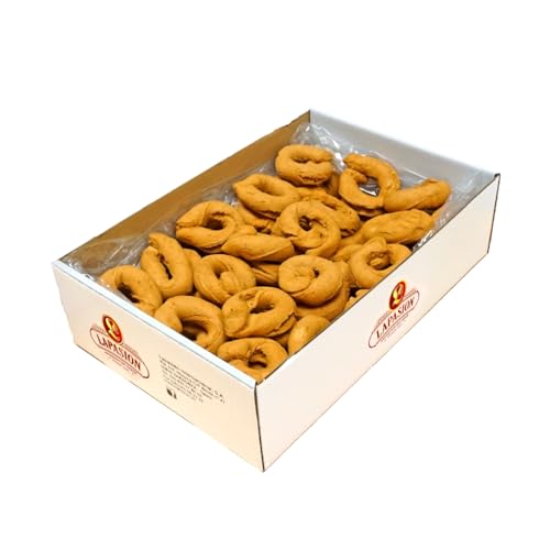 LAPASION - Rosquillas fritas hechas a mano | Rosco | Caseras | Rosco | CHANDRIOS | Palmeras |Dulces | 2.2 Kg