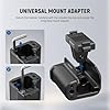 NEEWER Cage and Side Handle Accessories Kit Compatible with DJI Osmo Action 5 Pro / 4/3 Camera, Protective Metal Video Rig Magnetic Adapter Mount Cold Shoe Shutter Extender Bar, Black, AC014+AC034 #4