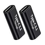 USB Type C 変換 アダプタ (2個) メス to メス USB C 中継アダプタ 5A 急速充電＋10Gbps 高速データ転送 タイプC 延長コネクタMac Book Pro、Sam sung Galaxy S8、Nexus 6P 5X、L G G5 V20、Goo gle PixelなどのType Cデバイスに対応