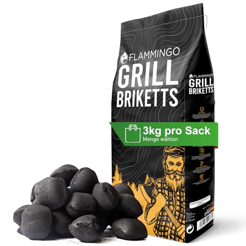 6 kg Grillbriketts (2 x 3 kg Säcke) Grillkohle Holzkohle Holzkohlebriketts...