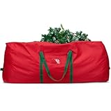 Christmas Tree Storage Bag, MaidMAX Christmas Tree Bag Fits Up to 9ft Tall, Heavy-Duty 600D Oxford Fabric Christmas Tree Storage Box with Handles, Wide Opening Tree Storage Container (Red)
