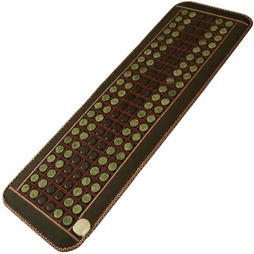 Almohadilla térmica infrarroja lejana de cuerpo completo con 138 piedras de jade – Alfombrilla de terapia térmica de germanio natural para alivio del calor calmante (59 x 20) (3)