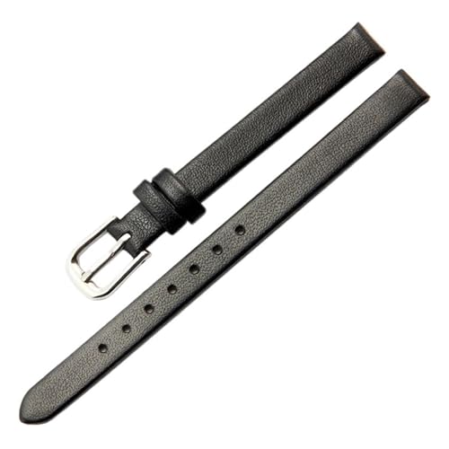 Correas de reloj de cuero legítimo suave con hebilla de acero inoxidable de alta gama