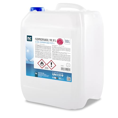 Höfer Chemie Isopropanol 99 9% Isopropylalkohol zur Reinigung und Entfettung Starkes Lösungsmittel Vielseitig Verwendbar | 1 x 10 L