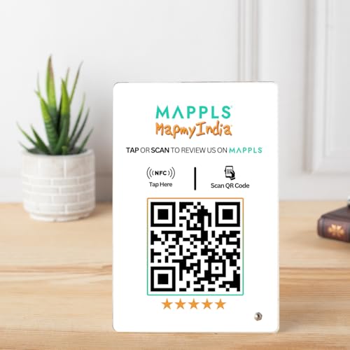 Mappls Review NFC Standee with QR Code by tinydabba