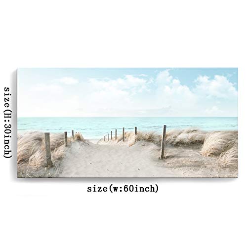 Large Canvas Wall Art Sky Beach Painting Picture Print on Canvas Framed Wall Art for Living Room Wall Decor for Bedroom Modern Coastal Landscape Room Decorations Artwork Size 60x30 Ready to Hang - Image 6