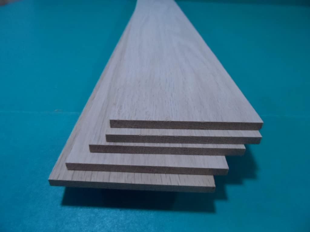 Oak Wood Sheets 3/16 x 3 x 24 (5) - Quantity is Listed in Parenthesis in Title