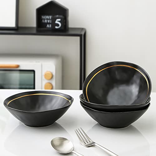 Stone Lain Clara 32-Piece Dinnerware Set Porcelain, Black #TOP2