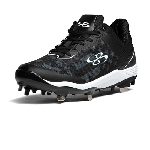 Boombah Viper Men's USA Clandestine Metal Cleat - Multiple Color Options - Multiple Sizes