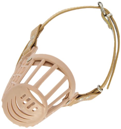 Kerbl Pet Maulkorb Kunststoff Größe 4 U 27cm, Korbtiefe 7cm, braun