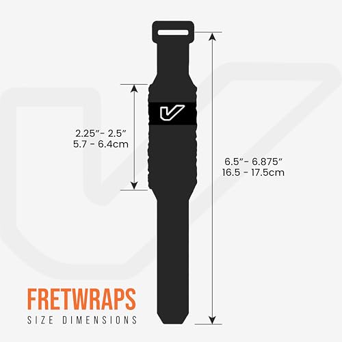 Gruv Gear FretWrap, Fret Wrap, String Dampener, Bass Mute, Guitar Fret Wrap, Acoustic Mute, GruvGear, Damper, Electric Guitar FretWrap, Resonance for Tapping & Recording - Pack of 1, Zebra Small - Thumbnail 7