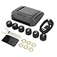 Haofy Reifendrucküberwachung, 6-Rad-LKW-Reifendrucküberwachungssystem Drahtloser Solarstrom-TPMS-Monitor mit 6 Sensoren für Leichte LKW-Wohnmobile