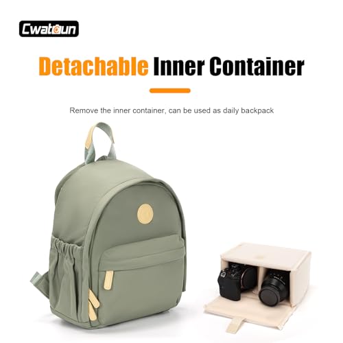 Mochila para cámara pequeña Cwatcun para mujeres miniatura 4