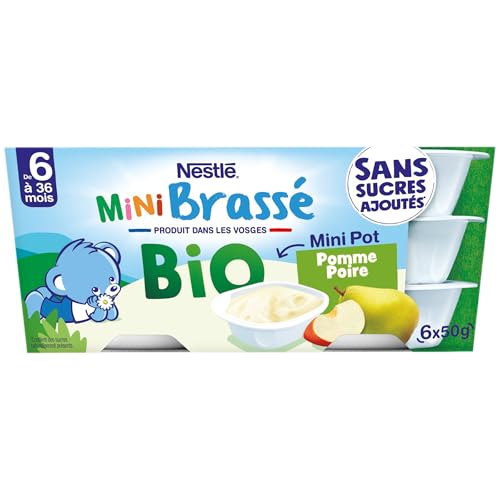 Dessert Bébé Dés 4 À Pomme Poire Sans Sucres Ajoutés P'tit Brasse 6 Pots De 50g - vue 4