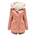Produktbild DAY8 Hochwertig komfortabel und hautfreundlich im Herbst und Winter Abnehmbarer Winter Winter Liner Abnehmbarer Hut Warm Plus Fleece Cotton Coat